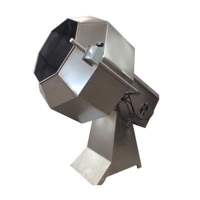 China Easy Operation 304 Stainless Steel High Efficiency Potato Chips Nut Drum Snacks Seasoning Seasoning Machine for sale