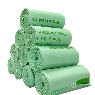 China Recycled Materials Wholesale Biodegradable Cornstarch Plastic Sachets 100% Compostable Towel Packaging Bag Waste Bag For Kitchen for sale