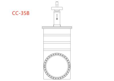 China Manual Vacuum Gate Valve DN35 Mechanical Indication E+5 To 1E-7 Pa for sale