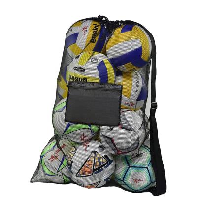 China Fashion Large Capacity Black Practical And Reliable Strong Storage Strong Mesh Rope Bag for sale