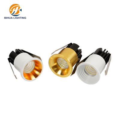 China Round Indoor Aluminum LED Downlight 3w COB Recessed Ceiling Cabinet Mounted en venta