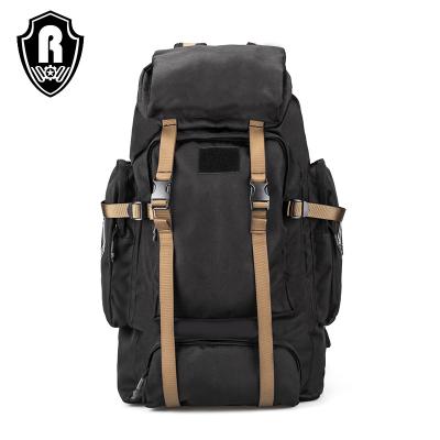 China Hot Selling Outdoor Activities Backpack 60-80L Tactical Camping Travel Mountaineering Bag Waterproof Rucksack For Men for sale