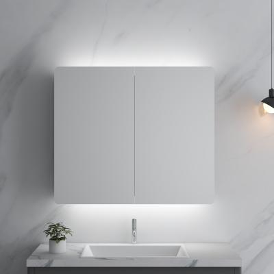 Cina Armadio specchio bagno illuminato Moderno elegante con luci per casa e hotel in vendita