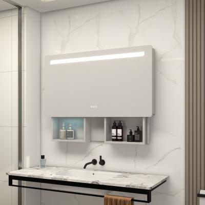 Cina Colorato personalizzato Automatic Lifting Bagno Armadio Specchio Con Moderno lussuoso Led Light in vendita