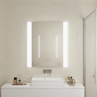 China Custom Size Frameless LED Mirror Light IP44 Waterproof Adjustable Color For Hotel or Home for sale