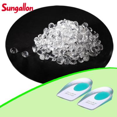 China OEM Clear TPR Material TPE Elastomer Material Waterproof Used for Soft Insoles Foot Care Products for sale
