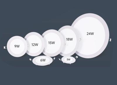 Cina 3W 6W 9W 12W 15W 18W 24W Round Led Pane llight Led Ceiling Round Recessed Lights For Indoor Usage in vendita