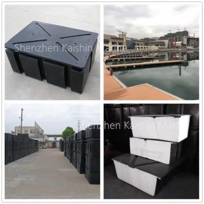 Cina Pontone di plastica arancio blu nero di Rotomolded del bacino galleggiante di LLDPE in vendita