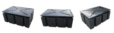 China Black LLDPE Floats Floating Dock Floating Box For Marine Floating Pontoon Bridge Boat for sale