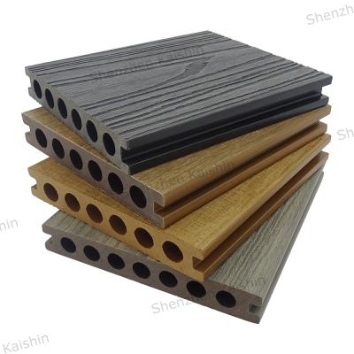 China Holle WPC-dekhouten houten kunststofcompositief houten vloerpaneel Te koop