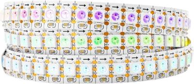 China WS2812B RGB 5050SMD Individual Addressable Flexible Full Color LED Strip Dream Color IP30 DC5V strip light for sale