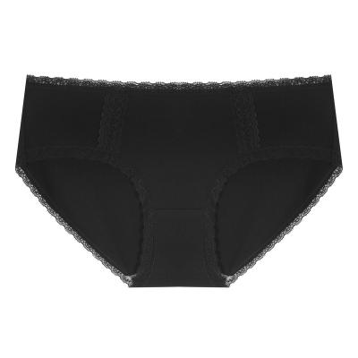 China Brand Design OEM Good Price Breathable Cotton / Spandex Material Women Underwear Hipster Mini Shorts With Laceband for sale