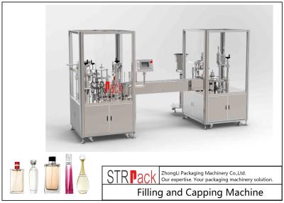 Chine 30 BPM parfument la machine remplissante et de capsulage avec le contrôle de PLC et d'écran tactile à vendre