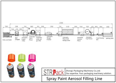 Cina Linea pneumatica linea di riempimento ISO9001 dell'imbottigliamento dell'aerosol della pittura di spruzzo in vendita