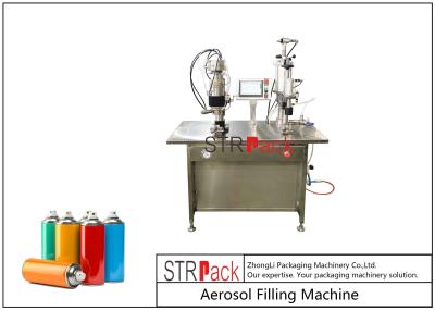 Cina La pittura di spruzzo automatica dell'aerosol dei semi può gas di riempimento della tappatrice in vendita