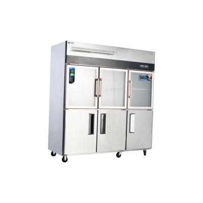 China 220V-240V Above Foam Layer Stainless Steel Reach-In Refrigerator For Commercial Kitchen for sale