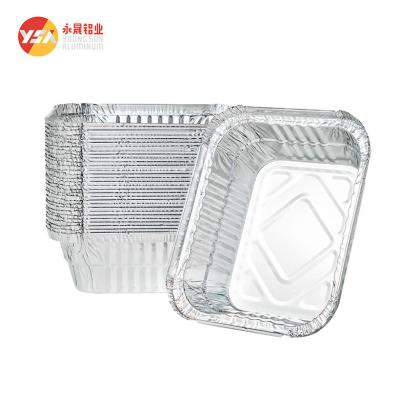 China Aluminiumfolie für Lebensmittelverbrauch Einweg-Aluminiumfolie Lebensmittelbehälter Aluminiumfach Rechteck Aluminiumfolie-Platten zu verkaufen