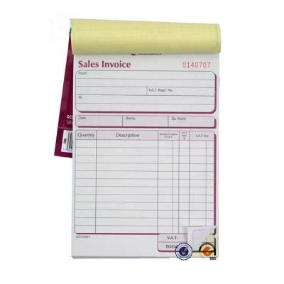 China Cover: 250-350gsm Paper Printing Custom Delivery Note NCR Sales Invoice Book Carbonless Double for sale