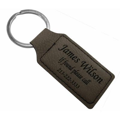 China Promotion Gift Personalized Name Custom Own Leather Key Chain Wholesale Leather Key Chain for sale