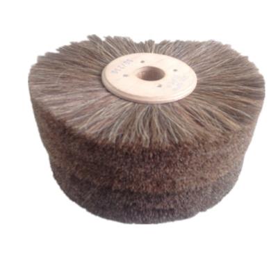 China 100% Soft Horse Hair Roller POLISHING Brush For Shoe Machine for sale