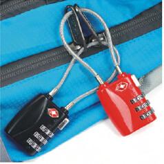 China cable TSA zinc alloy number lock for sale
