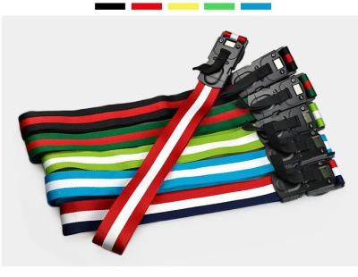 China black 3- digital strap lock&Wholesale weighing electric webbing luggage strap&AH001 show weight luggage strap lock for sale