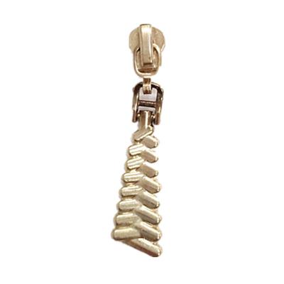 China Height Quality Gold Color Metal Zipper Slider Puller Head Pulls DIY Bag Zip Pull Sewing Accessories for sale