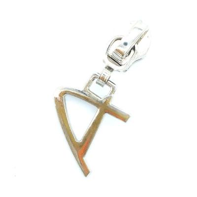 China High Quality Leather Zipper Slider Puller Bag Nylon Large Metal Zipper Zinc Alloy for sale