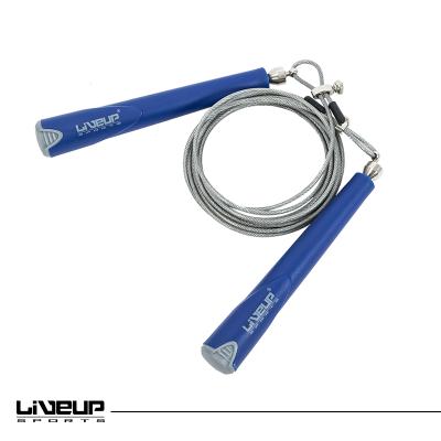 China Portable Cheap Adjustable Length Jump Rope Steel Cable Jump Rope Tube And Lightweight Handles Speed Jumprope for sale