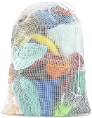 China Wholesale Custom Minimalist Mesh Laundry Bags Drawstring Net Laundry Saver for sale