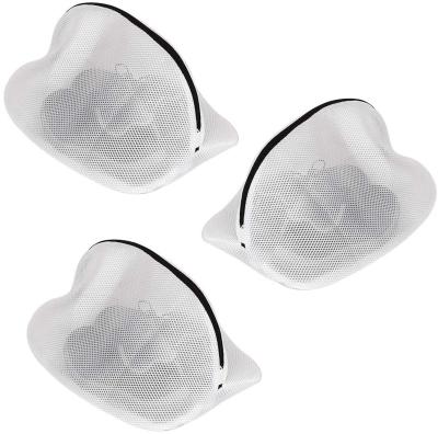China Eco-Friendly/Waterproof Shoes Wash Bags Zip Closure Mesh Shoes Laundry Bag With For Sneakers/Socks/Bras for sale