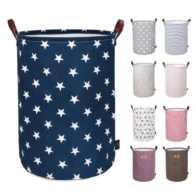 China Eco-friendly/Waterproof Folding Laundry Hamper For Dirty Clothes Kids Toys Folding Basket Storage Bag Container Laundry Hamper for sale