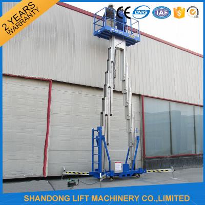 China 14m High Rise Window Cleaning Lift System , Aerial Wok Hydraulic Work Platform Lift for sale