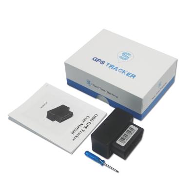 China Plug Play OBD Car GPS Tracker GSM Tracking Locator Device With Online Software IOS Android APP Te koop