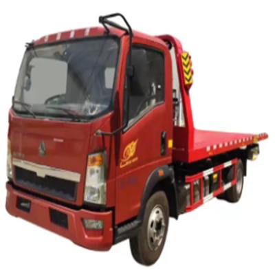 China Light Duty JAC SINOTRUK 4x2 5ton Road Emergency Recovery Wrecker Truck Left Steering Small Platform Truck For Africa for sale