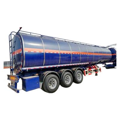 Chine Réservoir de carburant en acier inoxydable Semi-citerne remorque 3 essieux Système électrique 24V à vendre