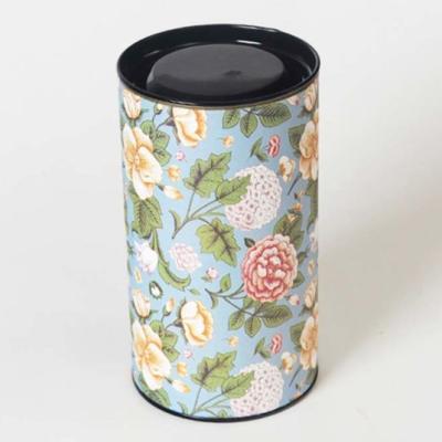 China Recyclable papieren blikje cardboard paper tea container paper tea packaging tinplate kan tube paper can box container paper tea box for sale