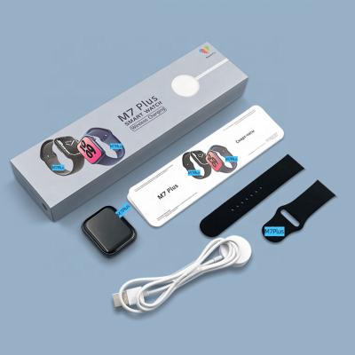 China 3G M7Plus Smartwatch 7 Series 45mm 1.82 Inch Screen Wireless Charging M7 Plus Smart Watch S7 T500+ W26 Fitpro Hiwatch for sale