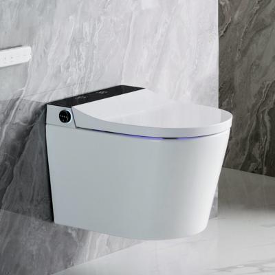 China Automatic Operation China hanging smart toilet with concealed cistern bathroom hotel intelligent electric automatic wc sanitary wall hung toilet for sale