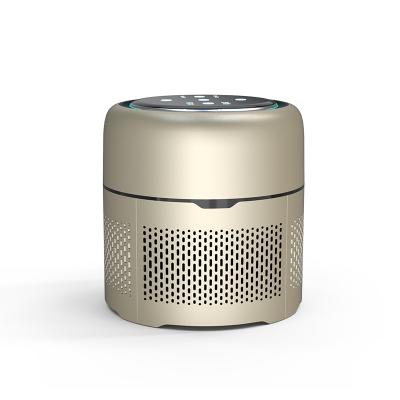 China OEM UV Sterilization Around 3 in 1 Smart Home UV-C Mini Air Cleaner Hepa Filter Air Purifier for Hotel and Travel for sale
