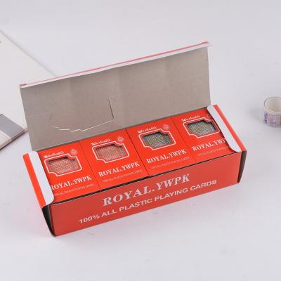 China Entertaiment Playing Cards High Quality Custom Playing Cards Printing Poker 25MM Pvc Waterproof Plastic Red Black Playing Cards for sale