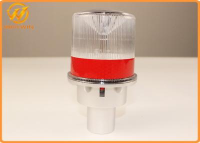 China Metallklammer Minin angetriebenes Solor führte Röhrenblitz-Warnlichter mit reflektierendem Band, Bernstein u. Rot zu verkaufen