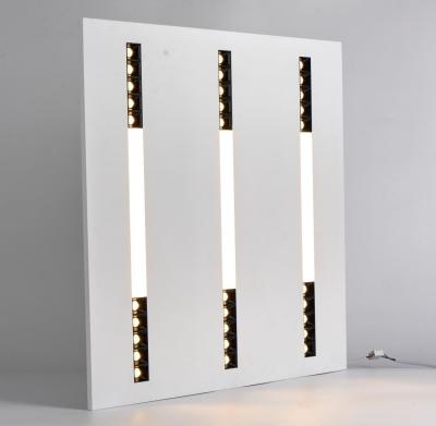 China led flat panel lighting 3 Color changing Dial switch dimming 2x2 led flat panel grille model 40w 4000LM white fixture en venta