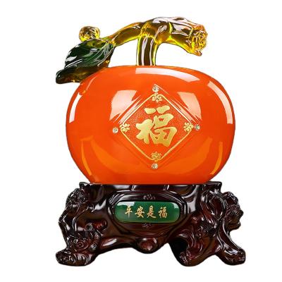 China Ping An DE LUXE is blessing apple ornament living room decorations crafts invent piggy bank for sale