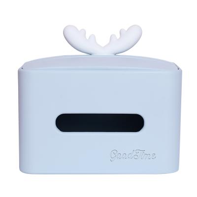 China As Hot Sale Shown Cute Tissue Box Storage Box Multifunctional Dustproof Household Deer Shape Storage Box for sale