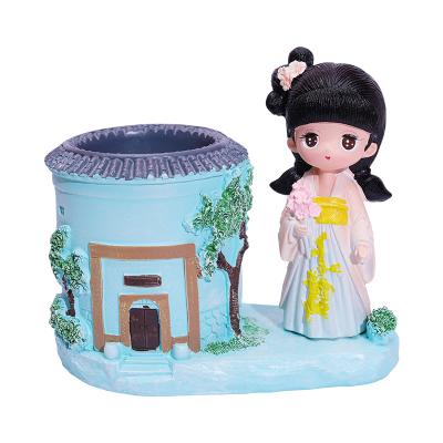China As Teacher's Day Birthday Gift Girl Showed Practical Gift Pen Holder Decoration Antique for sale