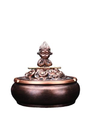 China China Hot Sale Metal Monkey Antique Copper Ashtray for sale
