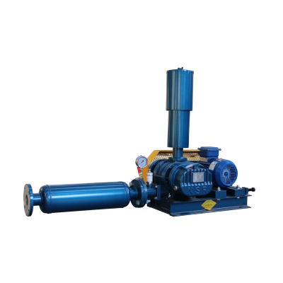 China NSR-300 three lobe roots fan aquaculture waste water treatment drying equipment breeding high pressure type hot sale pneumatic conveying blower for sale