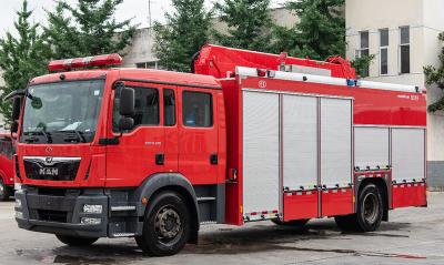 Cina camion dei vigili del fuoco speciale dell'UOMO del generatore 75Kw con luce telescopica in vendita