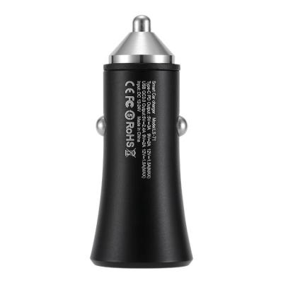 China High Quality 18W Dual USB Car Mobile Phone Fast Charging 2 Socket Ports 12v-24v Car Adapter for sale